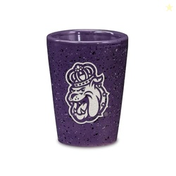 Rico Industries NCAA James Madison Dukes 2oz Ceramic Shot Glass for Fa