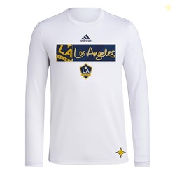 adidas Men's Los Angeles Galaxy Jersey Hook Long Sleeve Pre-game Jerse
