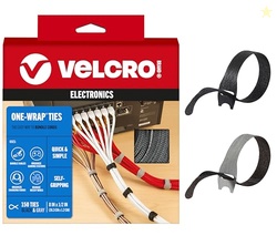VELCRO Brand 150 Pack Reusable Cable Ties, 8". Valentine Gifts for Tec