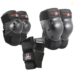 Triple Eight Saver Series Pad Set with Kneesavers, Elbowsavers and Wri