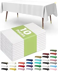 Pureegg Plastic Table Cloth 10 Pack