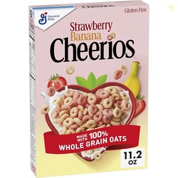 Strawberry Banana Cheerios, Heart Healthy Gluten Free Breakfast Cereal