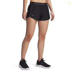 Under Armour Womens Tech Play Up Shorts, (001) Black / / Castlerock, 3