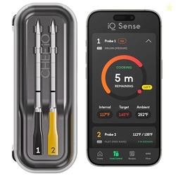 CHEF iQ Sense | Smart Wireless Meat Thermometer | 2 Ultra-Thin Probes 