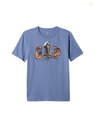 GAP Boys Short Sleeve Graphic T-Shirt Bainbridge Blue M