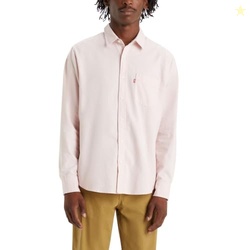Levi's Men's Classic One Pocket Long Sleeve Button Up Shirt, (New) Sil