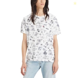 Levi's Men's Classic Pocket Tee, (New) California Dreams_V2 Bright Whi