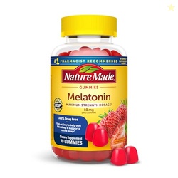 Nature Made Melatonin 10mg per serving Gummies for Adults, Maximum Str