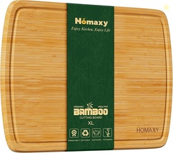 Homaxy Extra Large Bamboo Cutting Boards