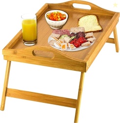 Home-It Bed Table Tray with Folding Legs