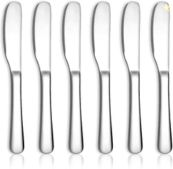 HOMQUEN Stainless Steel Butter Knife, Set of 6