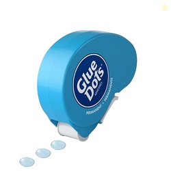 Glue Dots, Permanent Dots Dot N' Go Dispenser, Double-Sided, 3/8", .38