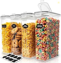 Utopia Kitchen Cereal Containers Storage Set  4 Pack 