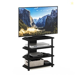 Furinno Turn-N-Tube Easy Assembly 4-Tier Petite Entertainment Center /