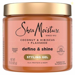 SheaMoisture Define & Shine Styling Gel + Flaxseed Coconut&Hibiscus Hy