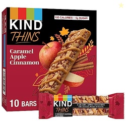 KIND THINS Caramel Apple Cinnamon with Almonds, Pecans, & Peanuts, Glu