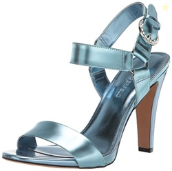 KARL LAGERFELD Women's Cieone Ankle Strap Heel, GRAPEMIST, 6.5