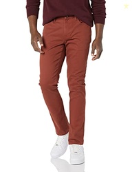 Amazon Essentials Men's 5-Pocket Stretch Twill Casual Pants, Rust, 36W