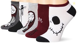 Disney Classic Socks, No-Show Socks for Adults, 5-Pack