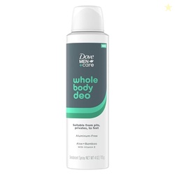 Dove Men+Care Whole Body Deo Aluminum-Free Deodorant Spray Aloe + Bamb
