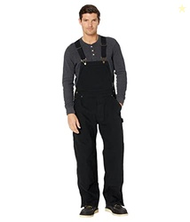 Wolverine Men's Sawmill Duck Bib Overall, Black, L