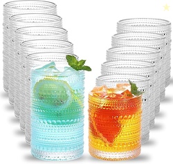 Moretoes Hobnail Drinking Glasses Set of 12