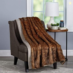 Faux Fur Throw Blanket- Luxurious, Soft, Hypoallergenic Premium Faux C
