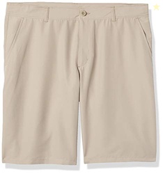 Nautica Boys' School Uniform Performance Short, Khaki, 4