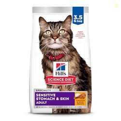 Hill's Science Diet Adult 1-6 Sensitive Stomach & Skin Dry Cat Food, C