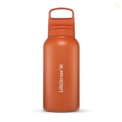 LifeStraw Go Series  Insulated Stainless Steel Water Filter Bottle for