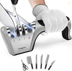 Longzon 4-in-1 Knife Sharpener