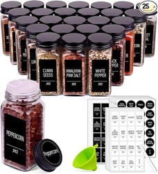 Churboro 25 Spice Jars with 547 Labels