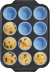 BRONYPRO Silicone Muffin Pans for Baking 