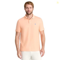 IZOD Men's Advantage Performance Short-Sleeve Polo Shirt, Canteloupe, 