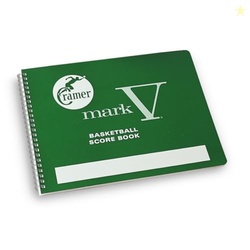 Cramer Mark V Basketball Scorebook, 30 Games, 14 Player Positions, 8.5