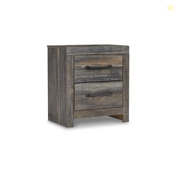 Signature Design by Ashley Drystan Rustic Industrial 2 Drawer Nightsta
