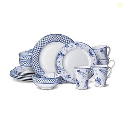 Mikasa Kiley Bone China Lightweight Chip Resistant 16 Piece Dinnerware
