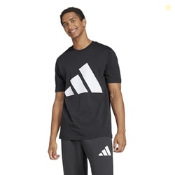 Adidas Men's Essentials Big Logo T-Shirt, Black/White, Medium