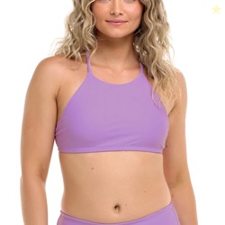Body Glove Women's Standard Smoothies Alesha Solid High Neck Bikini To