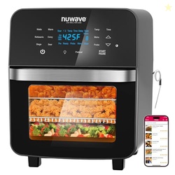 Nuwave Brio 15.5Qt 10-IN-1 Air Fryer Rotisserie Oven, XL Family Size, 