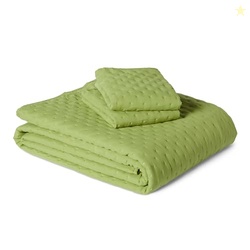 Amazon Basics Brushed Microfiber Quilt Set, Extra Soft with Natural Te