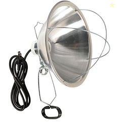 Woods Clamp Lamp with 10 Inch Reflector and Bulb Guard (300 Watt Bulb,