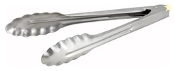 Winco Coiled Spring Extra Heavyweight Stainless Steel Utility Tong, 9-