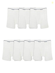 Fruit of the Loom Men's Coolzone Boxer Briefs, 7 Pack - White, Medium,