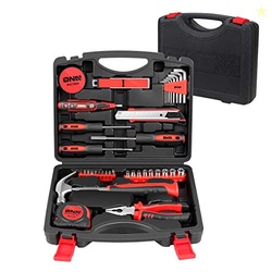 DNA MOTORING Red 46 PCs Home Tool Set Electonic Repair Precision Screw