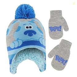Nickelodeon Boys Winter Hat And Mitten Set, Blue's Clues Toddler Beani
