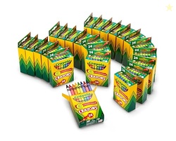 Crayola Crayons Bulk (24 Packs), Coloring Book Supplies, Presharpened 