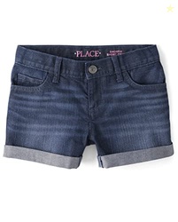 The Children's Place,Roll Cuff Shortie,Holly Wash,12