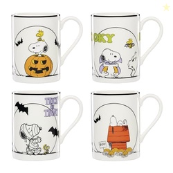Lenox Coffee Mugs, PEANUTS The Great Pumpkin 11 Oz Mugs Set of 4, Asso