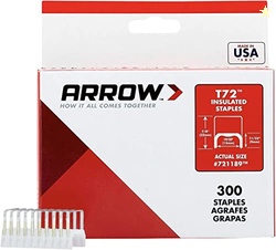 Arrow 721189 T72 Heavy Duty Steel Insulated Staples for Installing Cab